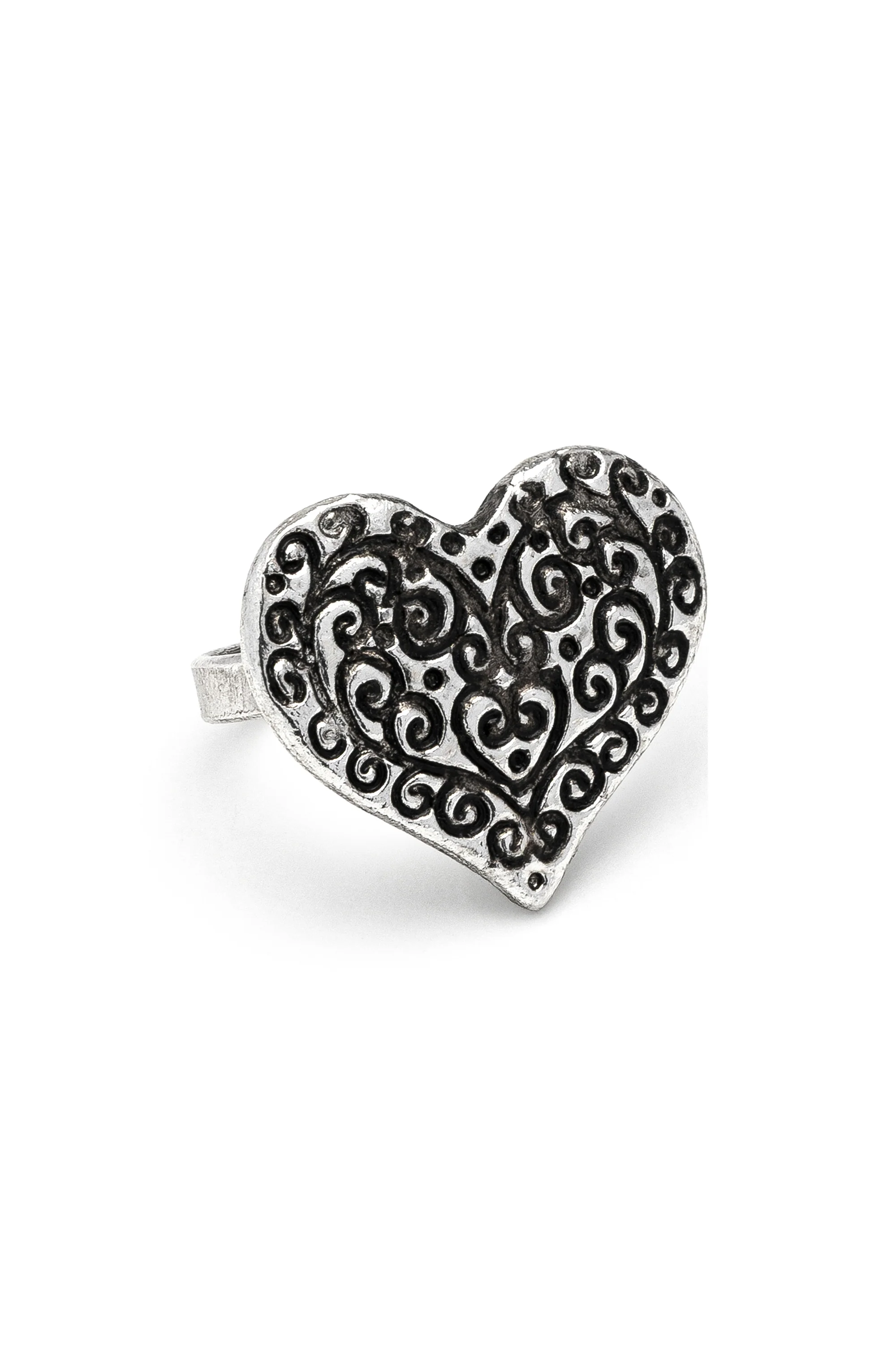 ANELLO FASCIA CUORE INCISO