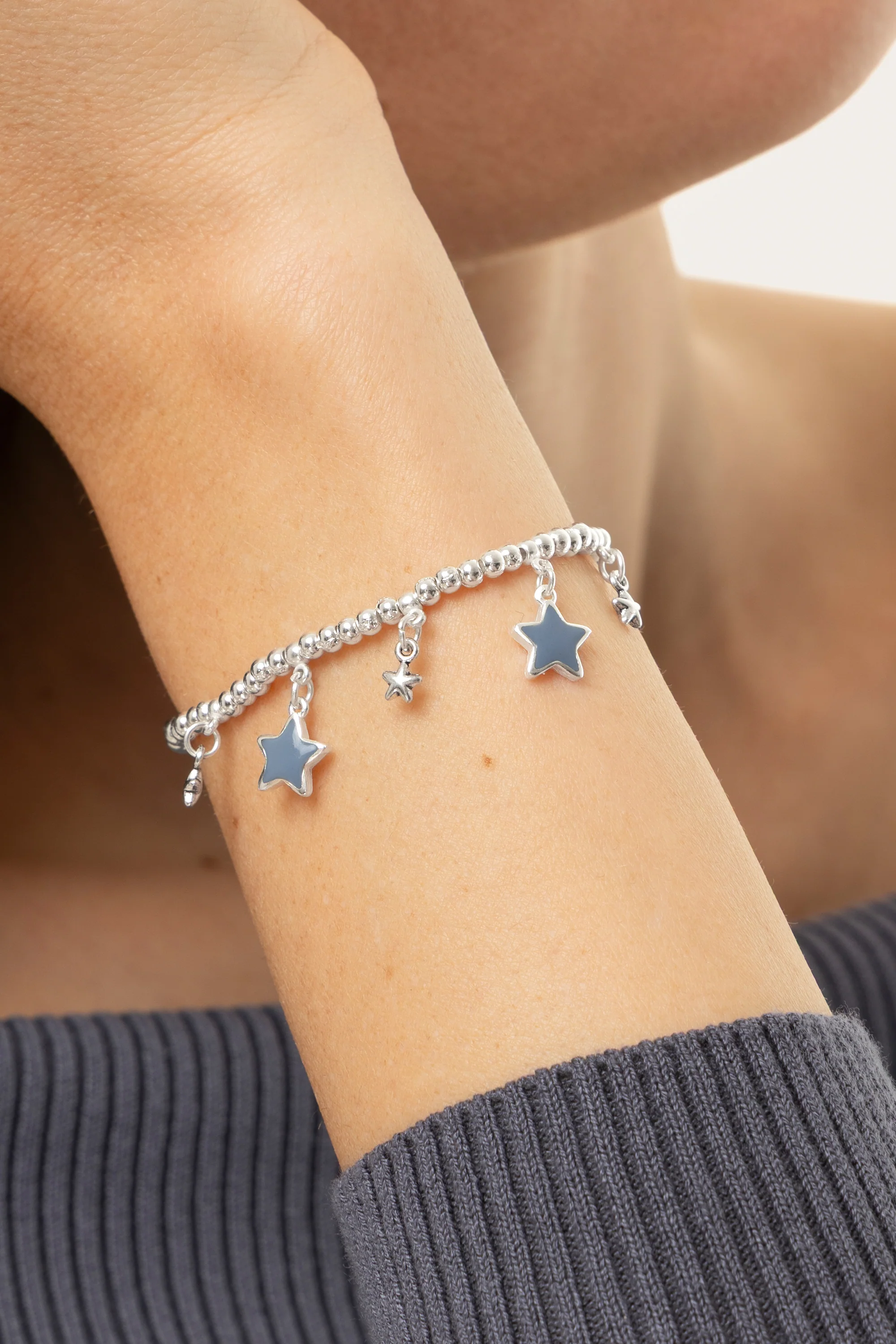 BRACCIALE ELASTICO STELLE BLU - Image 3