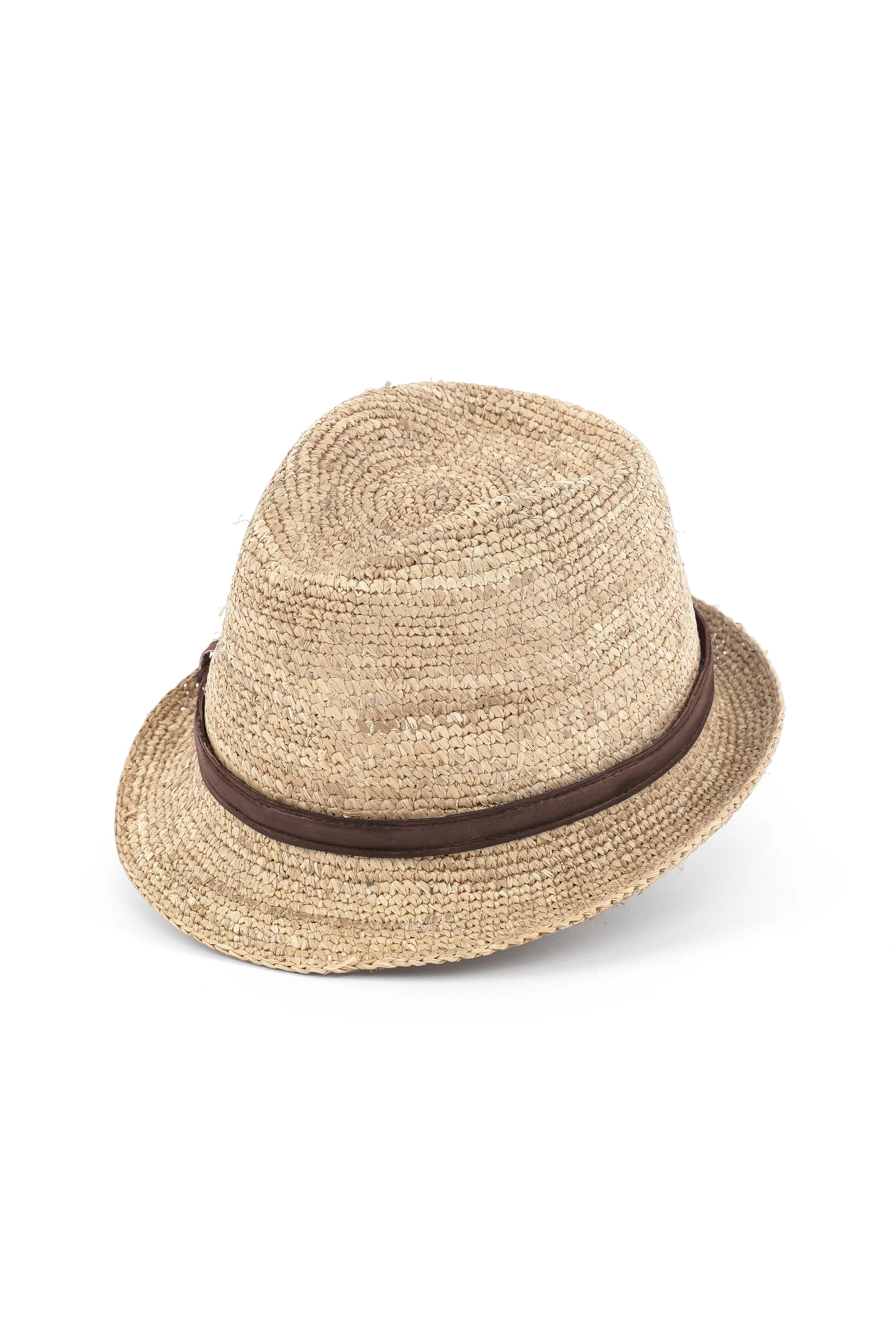 CAPPELLO RAFIA COWBOY CROCHET & PELLE - Image 4