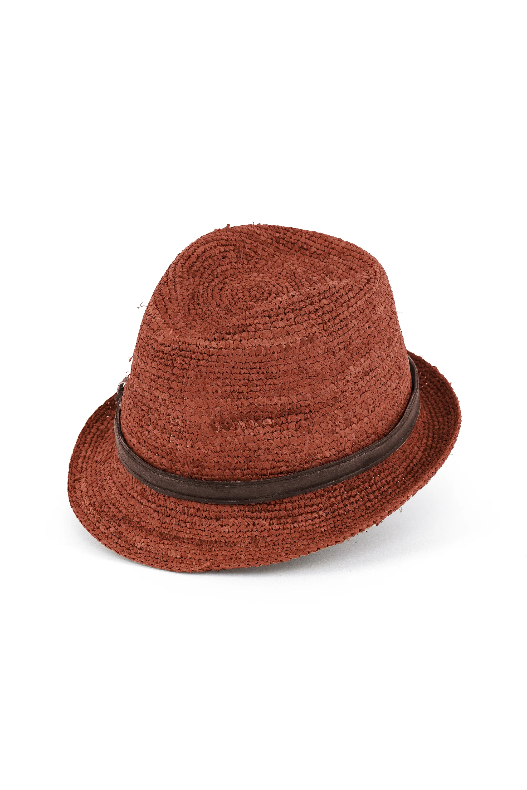 CAPPELLO RAFIA COWBOY CROCHET & PELLE - Image 6