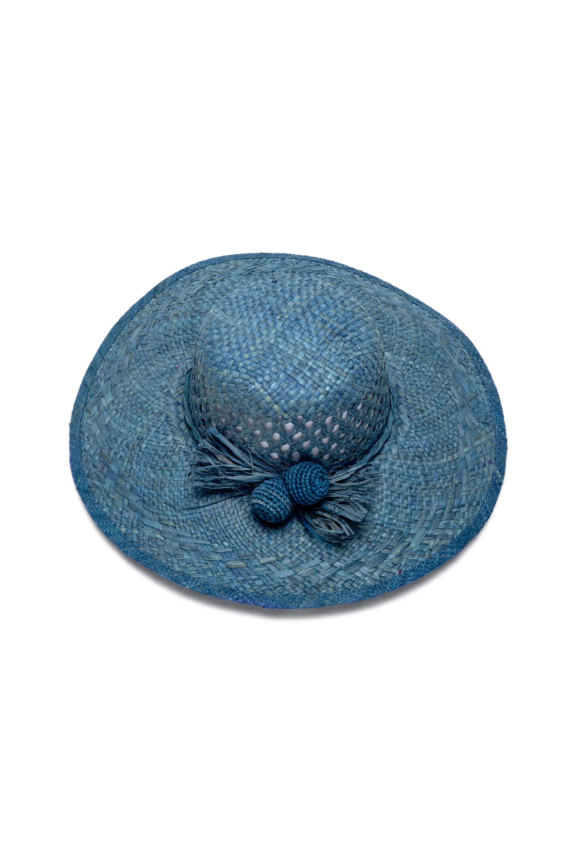 CAPPELLO RAFIA POMPON CROCHET - Image 8