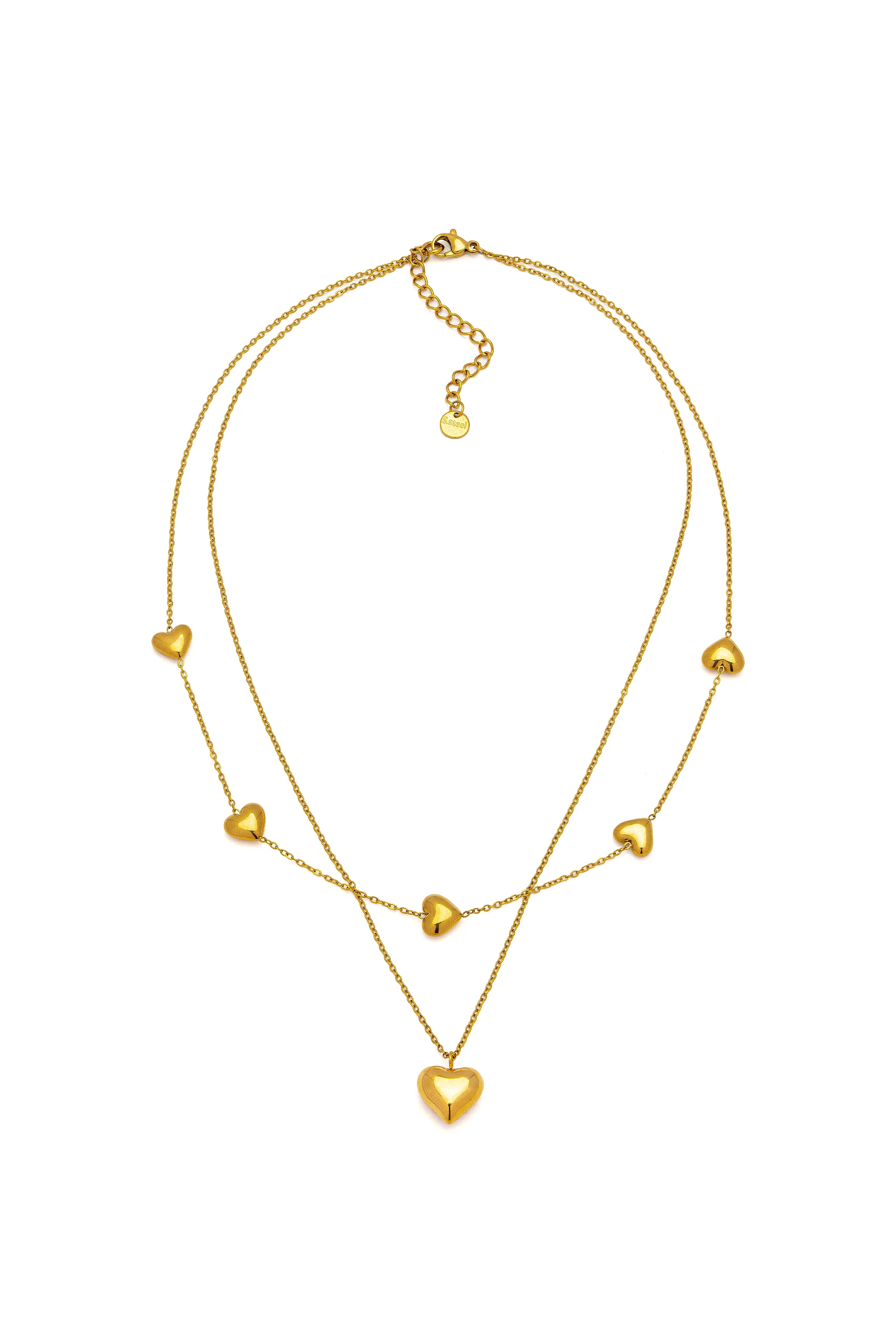 COLLANA 2 FILI CUORI