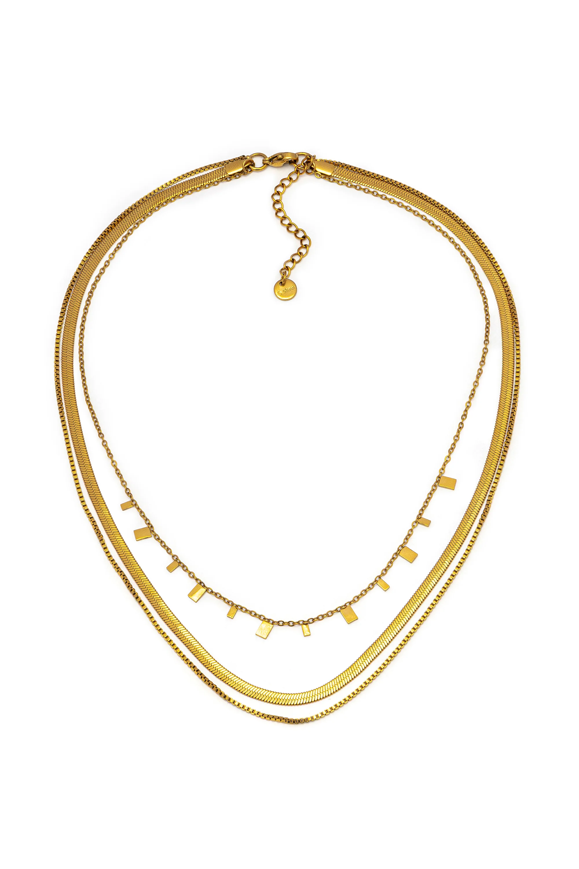 COLLANA 3 CATENE MIX