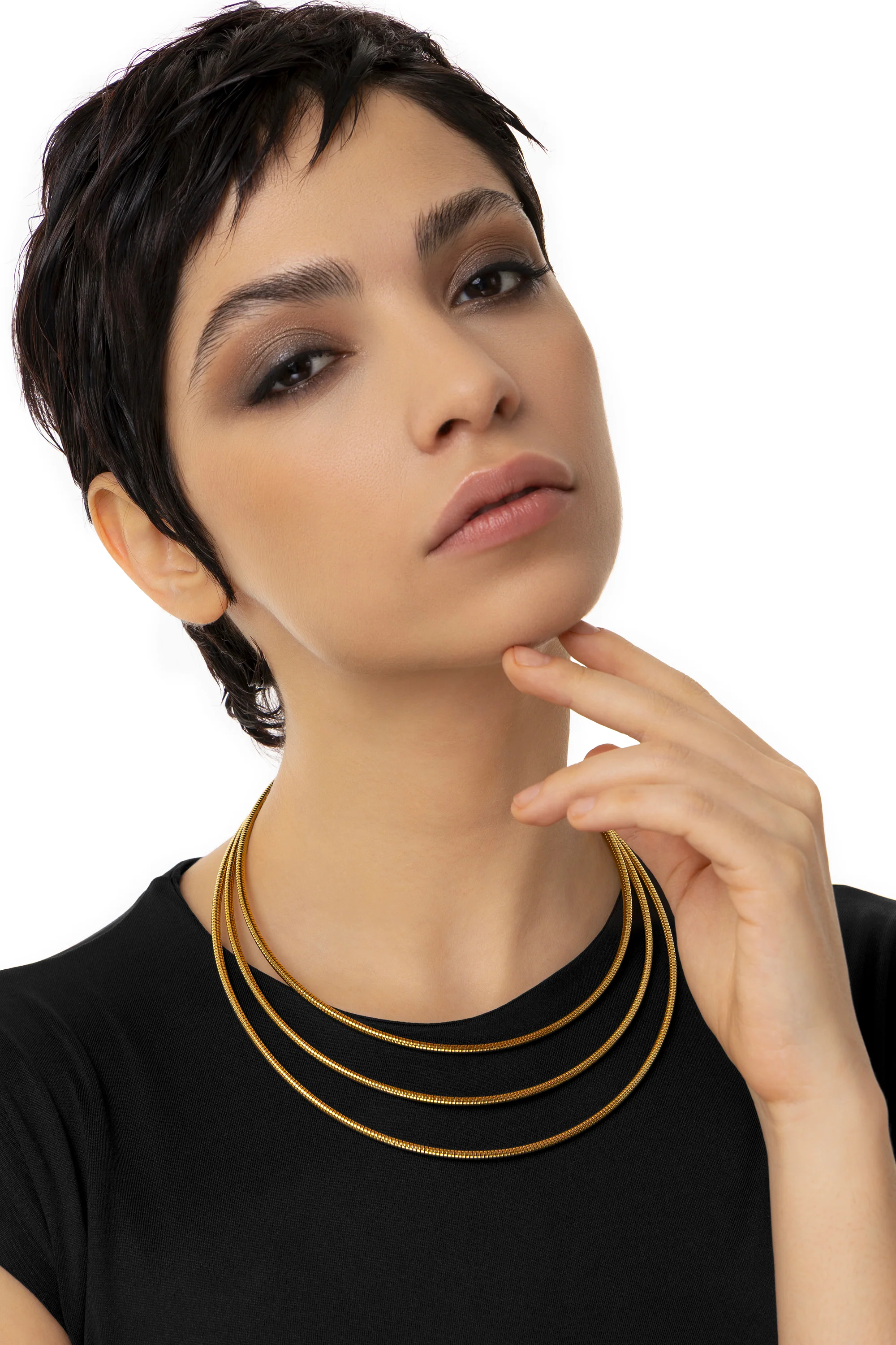 COLLANA 3 CATENE SNAKE - Image 4