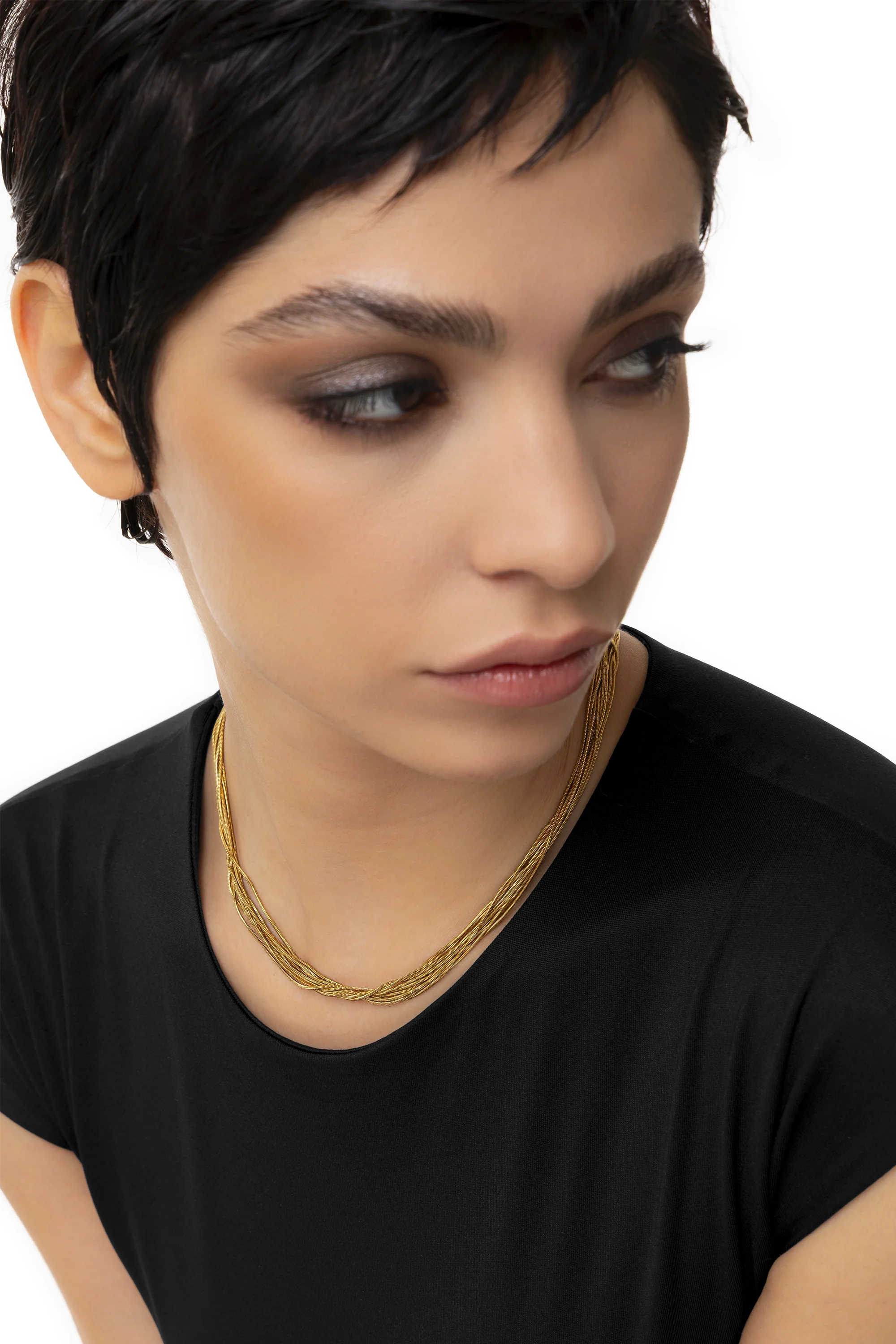 COLLANA MULTIFILO ORO - Image 3