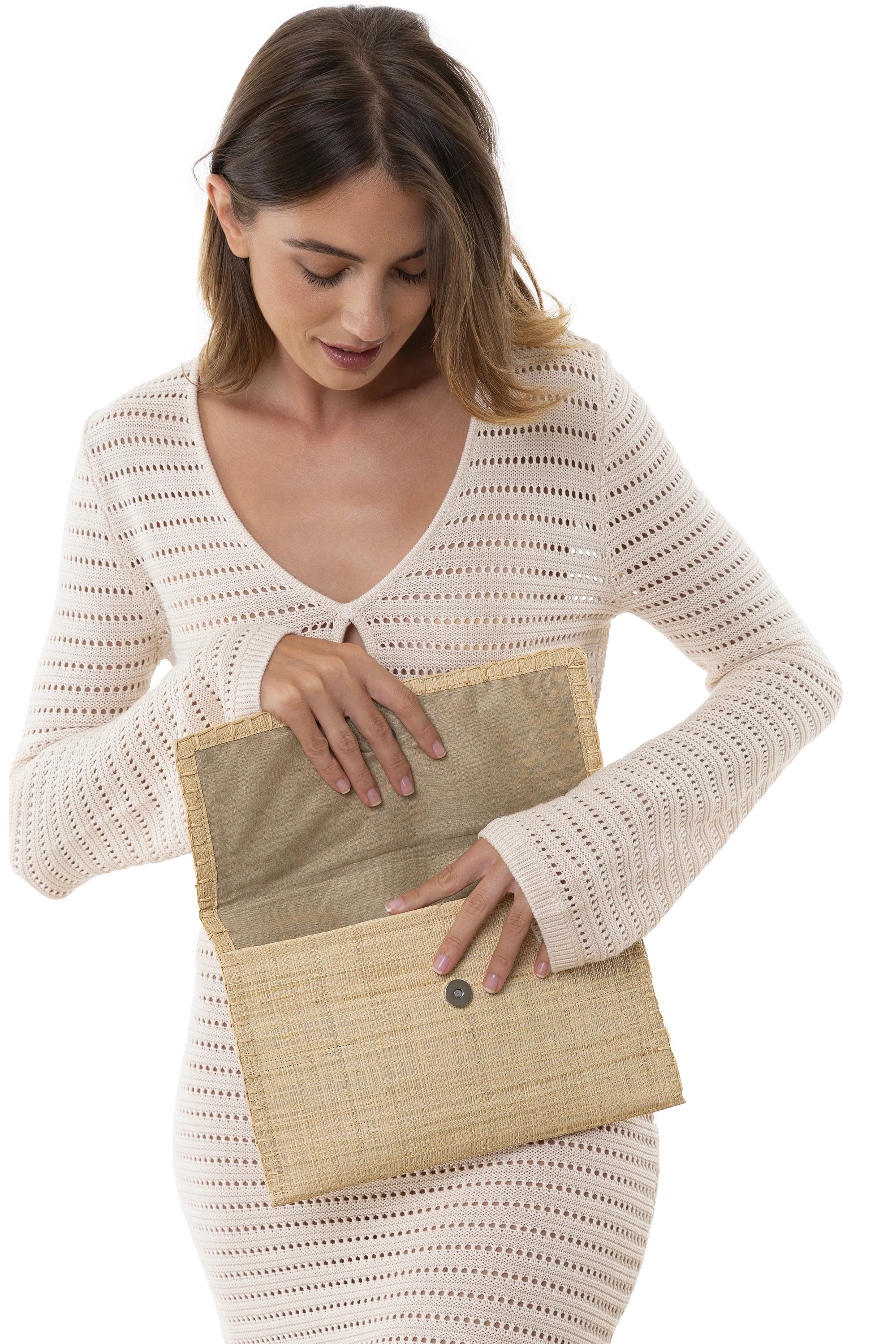 POCHETTE RAFIA RETTANGOLARE GRANDE - Image 3