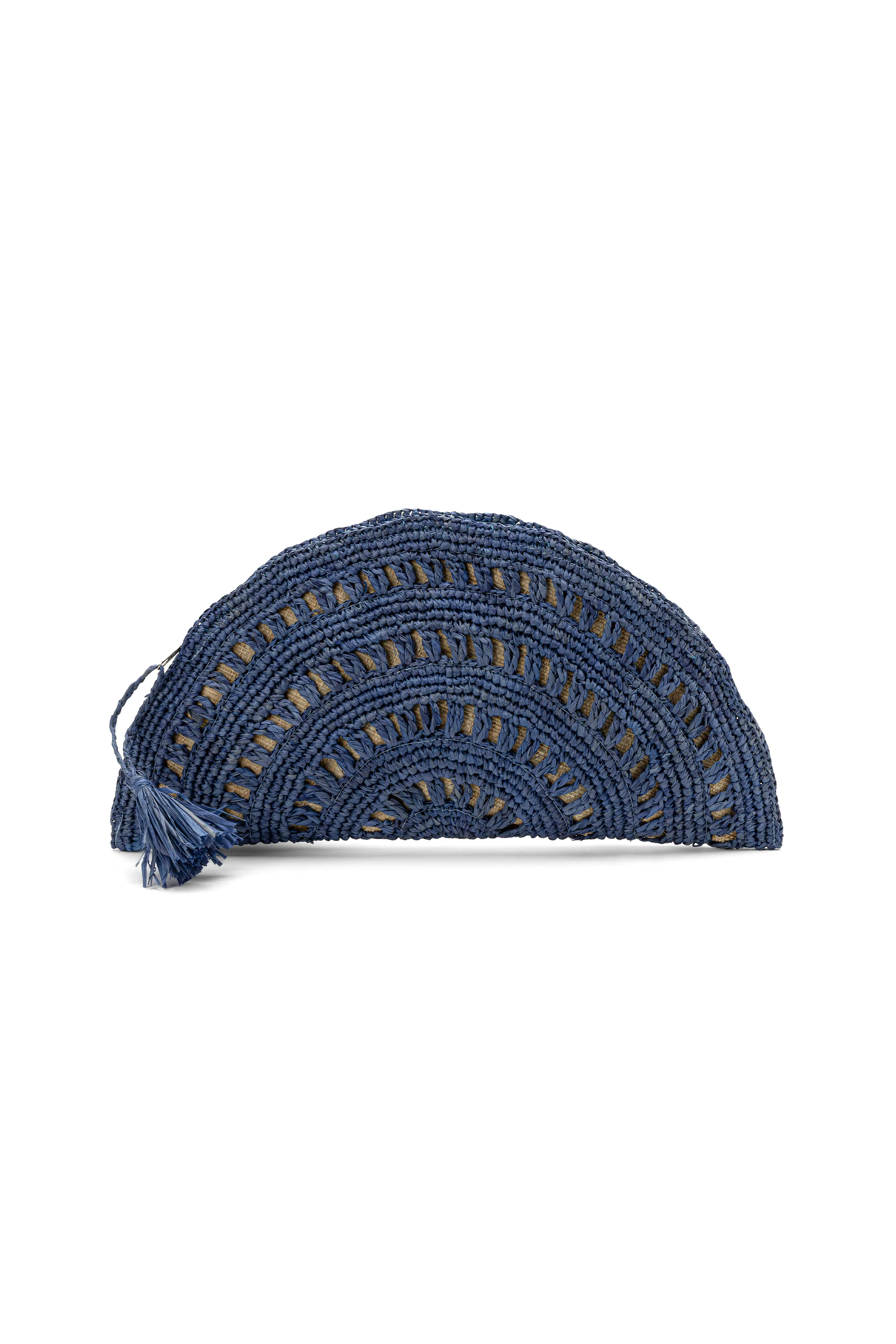 POCHETTE RAFIA VENTAGLIO